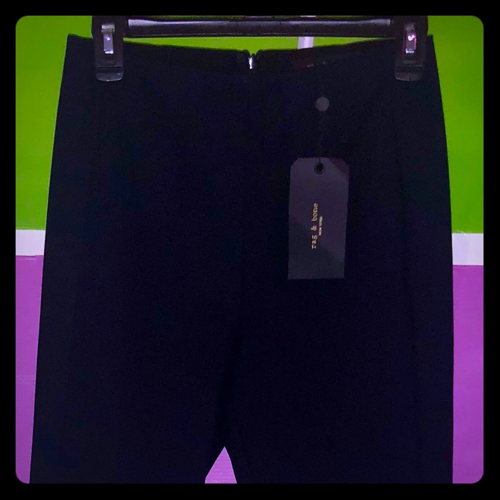 NWT $295 RAG & BONE BLACK WOMENS PANTS SZ 4